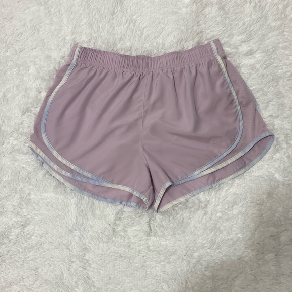 NIKE DRI-FIT WOMEN PURPLE ATHLETIC BRIEF LINED RUNNING SHORT PANTS.SIZE-… - Picture 1 of 12